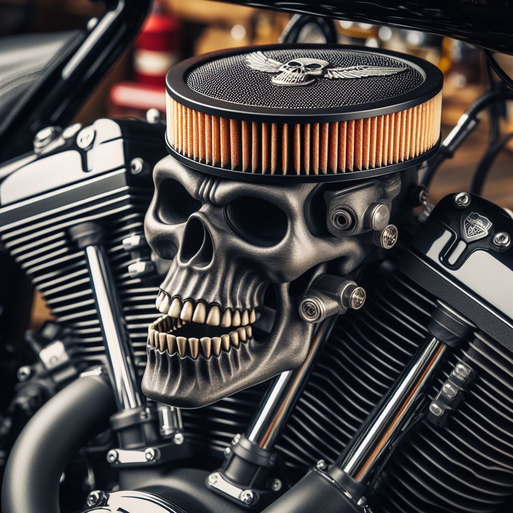 Boost Your Harley’s Performance with a Skull Air Cleaner