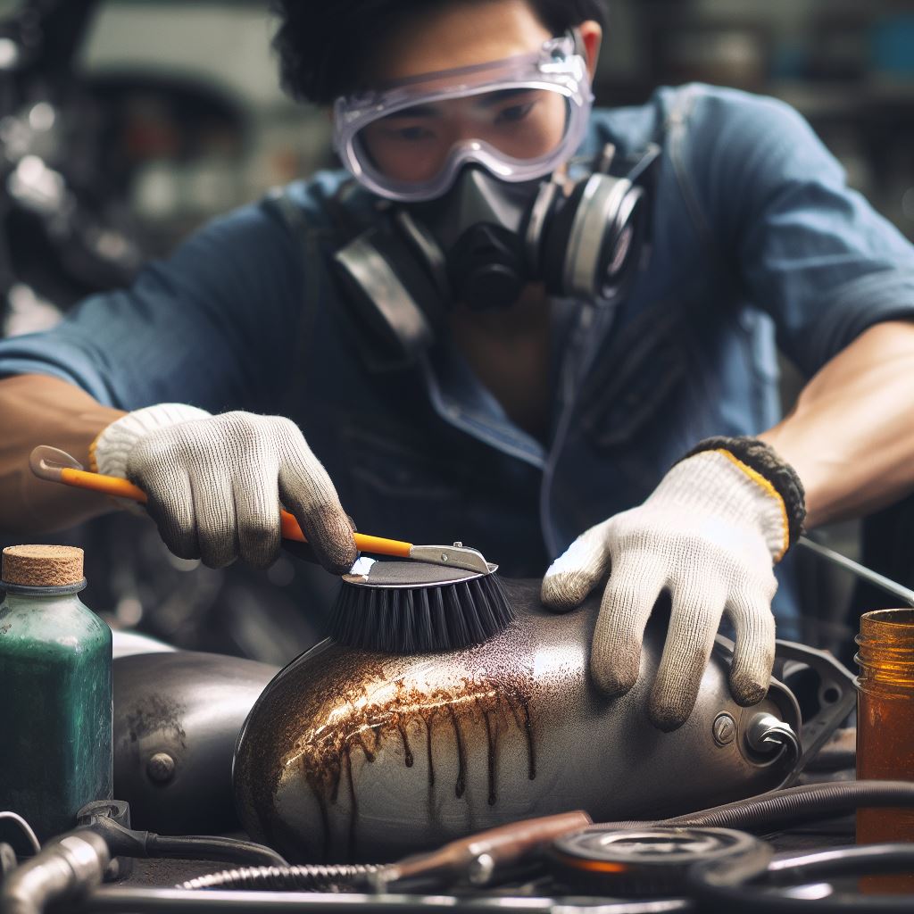 How to Use Motorcycle Tank Rust Remover