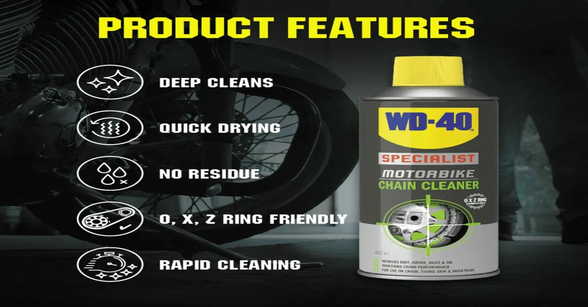 wd 40 motorbike chain cleaner